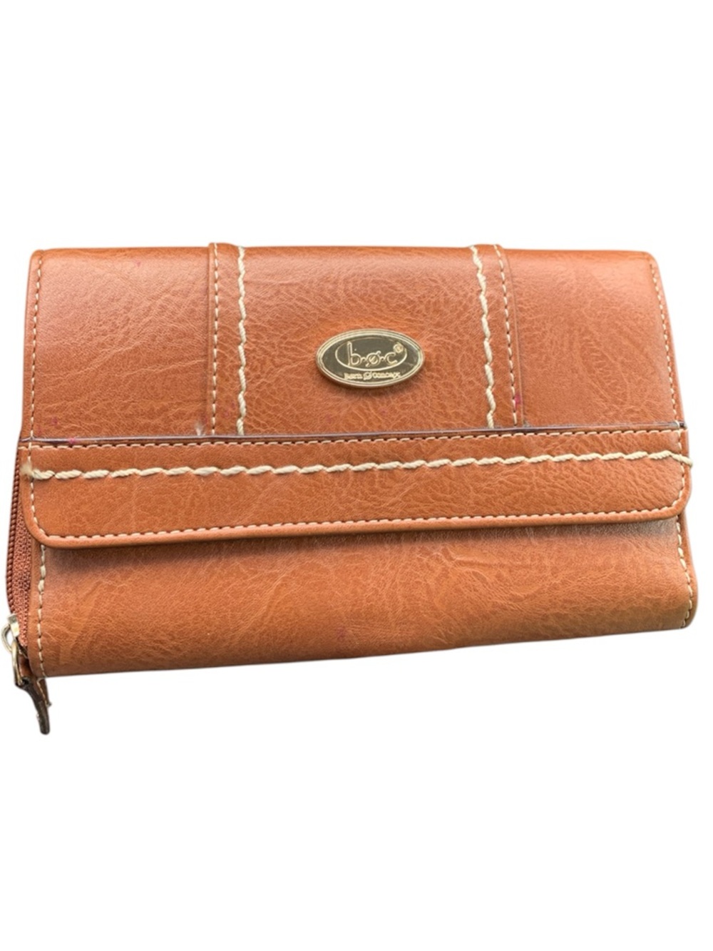 Brocante Tan Leather Wallet - Stylish Women's Clutch